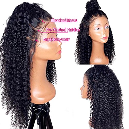 13x6 Lace Frontal Wigs for Black Women Pre Plucked Lace Wig Glueless Brazilian Remy Human Hair Wigs with Baby Hair (12 inch, 150% Density Lace Front Wig)