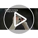 Insulated Ice Bucket with Lid and Scoop & Tong, Double Wall 304 Stainless Steel Ice Bucket for Freezer, Built-in Strainer ...