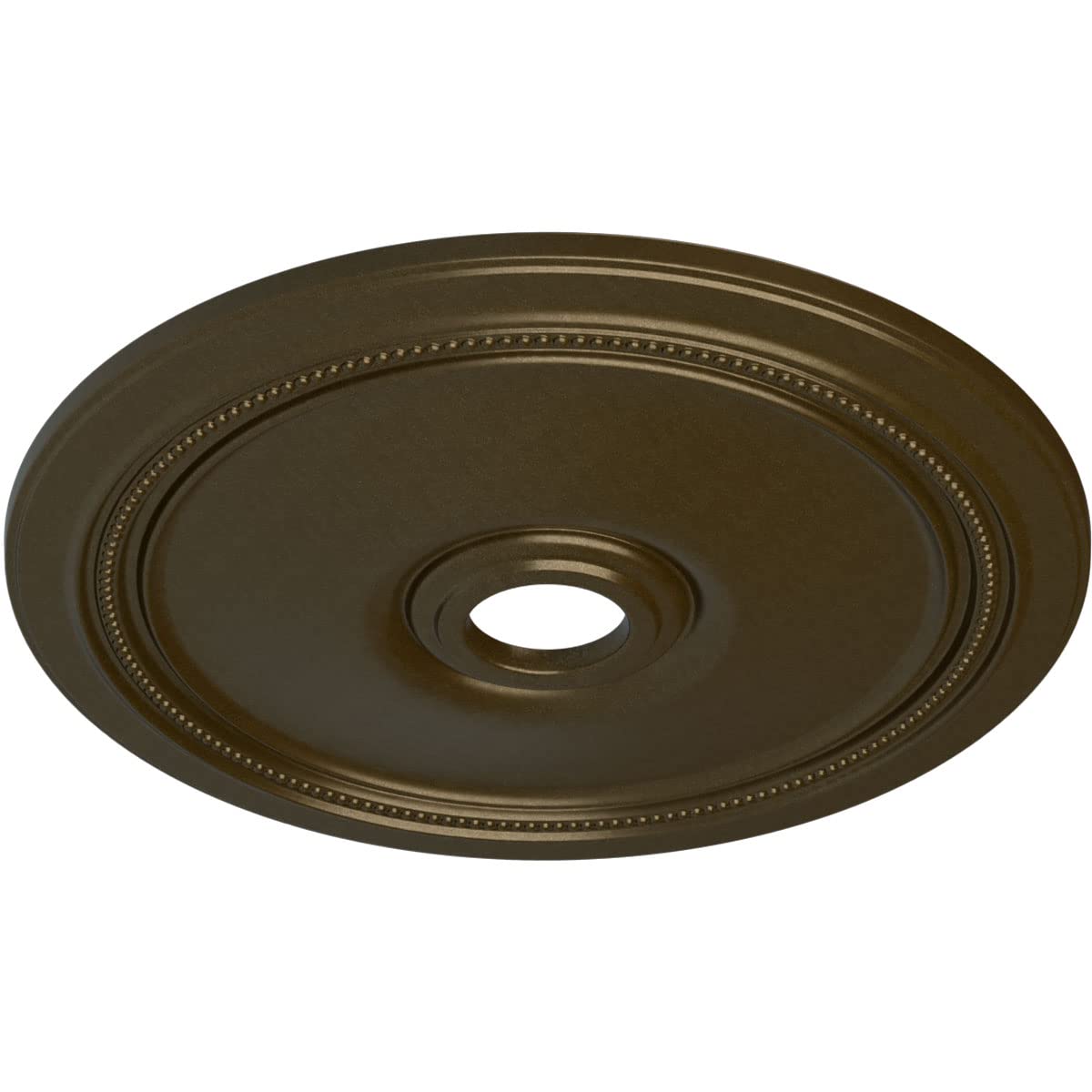 Ekena Millwork Cm24Dibrs Diane Ceiling Medallion, 24Od X 3 5/8Id X 1 1/4P (Fits Canopies Up To 6 1/4), Hand-Painted Brass
