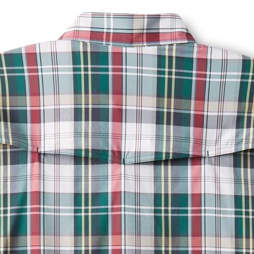 Field & Stream Men's Line Burner Short Sleeve Fishing Shirt, Sunkissed Plaid