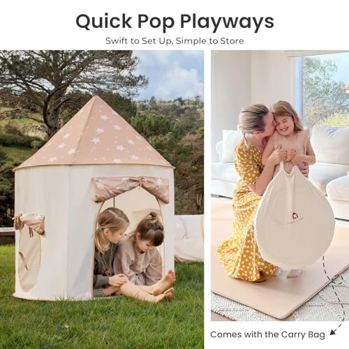 Tiny Land Kids Play Tent with Tunnel, Pop Up Play Tent with Ball Pits for Toddlers, Baby Tent with Carry Bag, Toddler Tent...