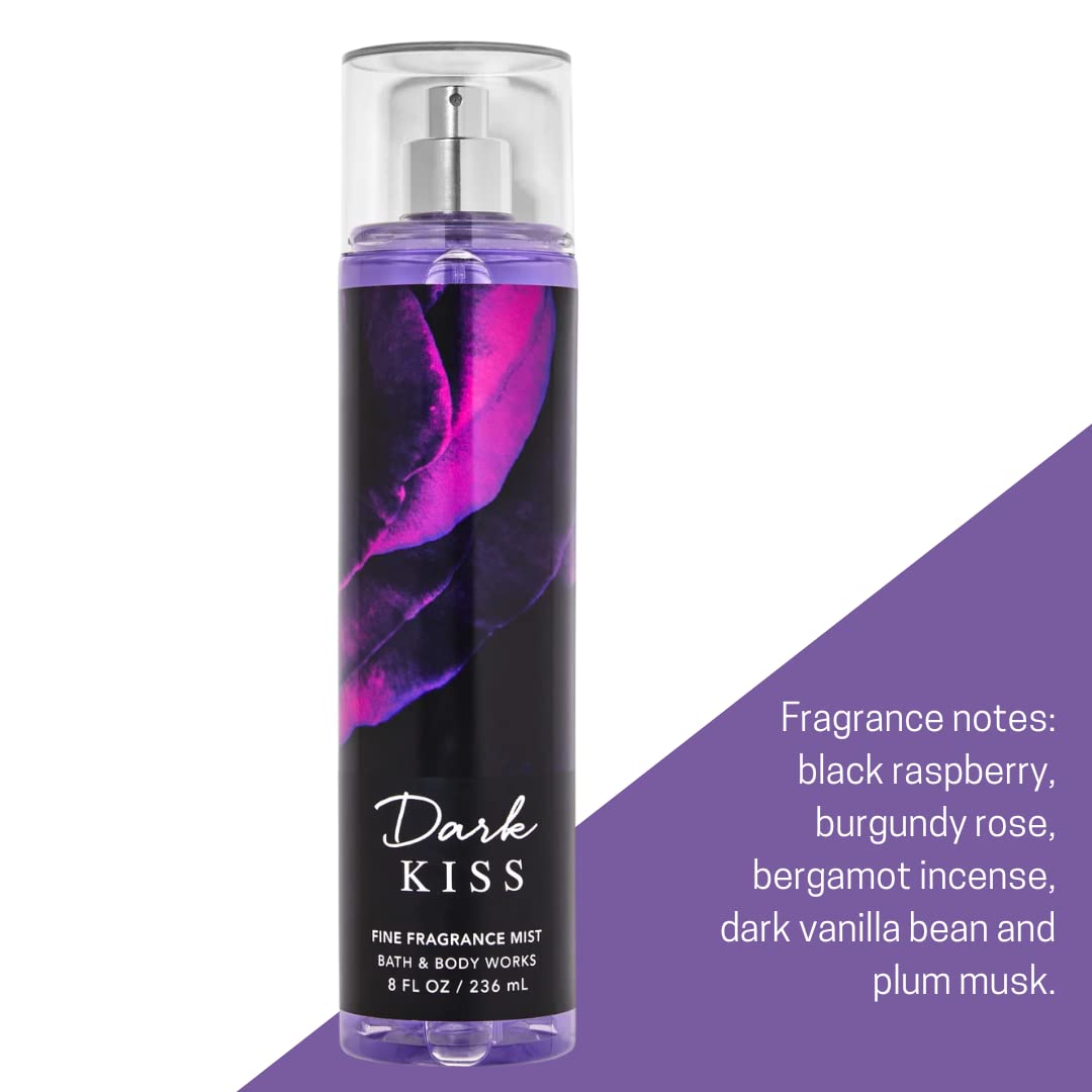 Bath & Body Works Dark Kiss Fine Fragrance Mist, 8 Ounce
