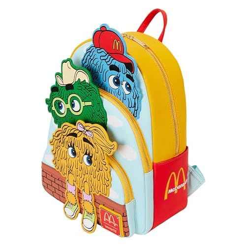 Loungefly McDonald's Fry Kids Triple Pocket Mini Backpack Standard