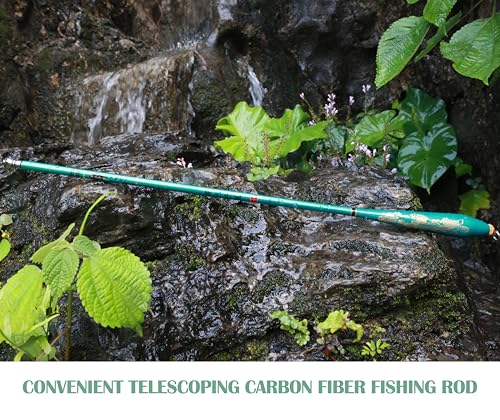 Wisbait Fishing Rod Fishing Rod Kit - Stream Fishing Pole Small Creek Telescopic Fly Poles All Waters Quality Carbon Tube ...