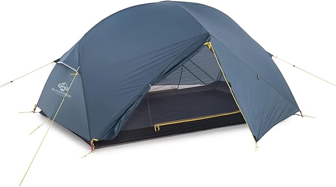 Blackpongo Neptune 2 Person Backpacking Tent - Ultralight Freestanding Tent with 4000mm Waterproof, Dual Vestibules & No-S...