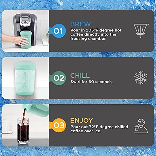 HyperChiller HC2M# Patented Iced Coffee/Beverage Cooler, NEW, IMPROVED,STRONGER AND MORE DURABLE! Ready in One Minute, Reu...