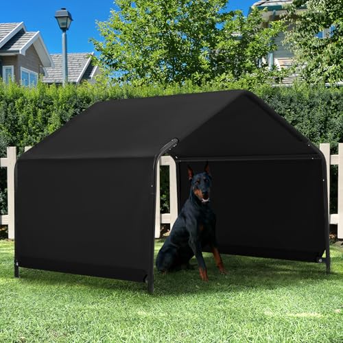Yokaniwa Dog Shade Shelter Outdoor 4'x4'x3' Tent for Large Medium Dogs, Outside Sun Rain Canopy Pet House for Cats Pigs Li...