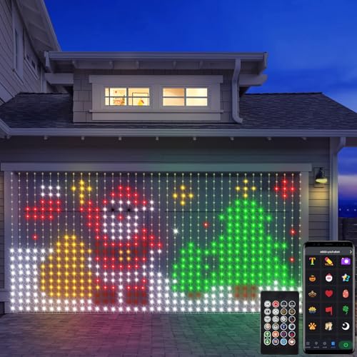CCILAND Smart 800LED Curtain Lights 20Ft x 10Ft with App Programmable, Color Changing Dynamic DIY Curtain String Lights Mu...