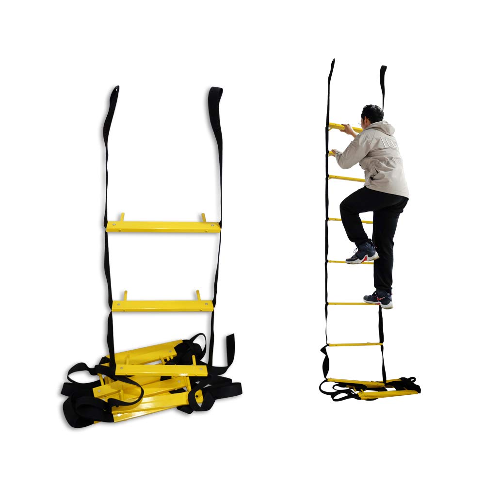 Fire Ladder 2 Story Window 13ft | Retractable Ladder for Second Floor Window | Lightweight, Compact & Portable | Rescue Rope Ladders Suitable for Balcony & Windows Escape | Certified
