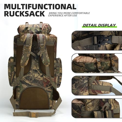 HongXingHai 100L Camping Hiking Backpack,Molle military Tactical rucksack backpack,Waterproof Lightweight Hiking Backpack...
