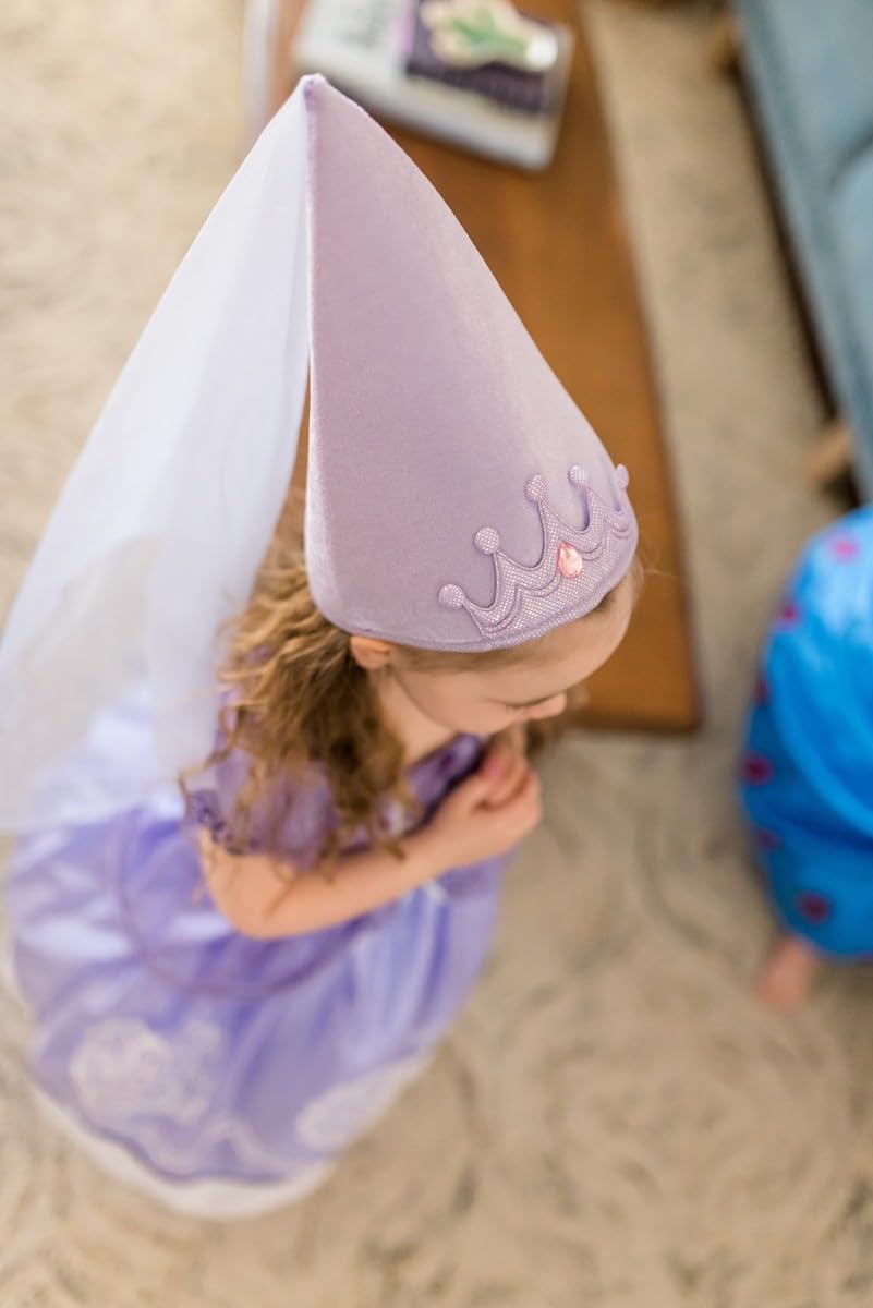 Little Adventures Pink and Lilac Princess Cone Hats for Girls Bundle Set