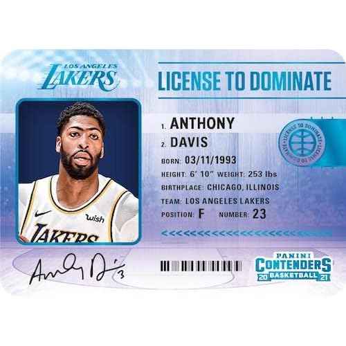 2020-2021 Panini Contenders Basketball Blaster Box - 40 Trading Cards per Box