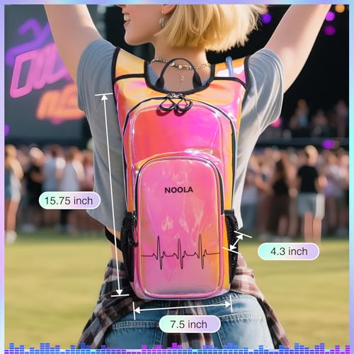 NOOLA Rave Hydration Backpack, Water Backpack with 2L Water Bladder, Festival Essential Accessories for Women Men