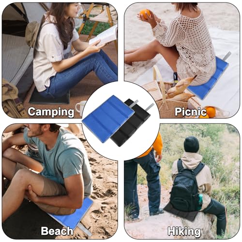 Cosmos 2 Pcs Foldable Sitting Pad Seat Cushion Portable Sitting Mat Foam Camping Sit Cushion Insulated Sitting Pad Hiking ...