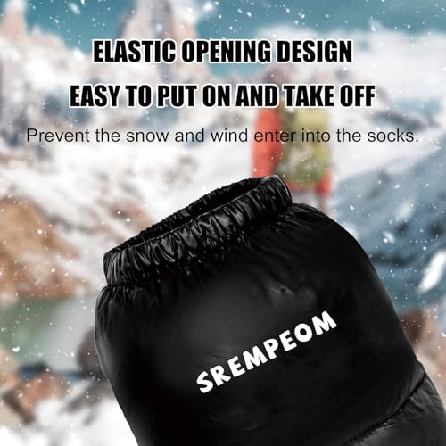 [Upgraded] Ultralight Winter Camping Booties Warm Socks Sleeping Sock for Men & Women,Water-Resistant Warm Soft Cozy for C...