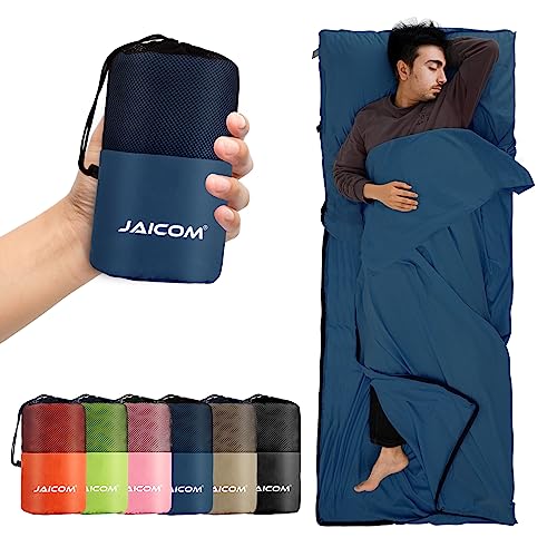 JAICOM Sleeping Bag Liner, Travel Sheets & Adult Sleep Sack, Ultralight and Portable Summer Sleeping Bag - Ideal for Backp...