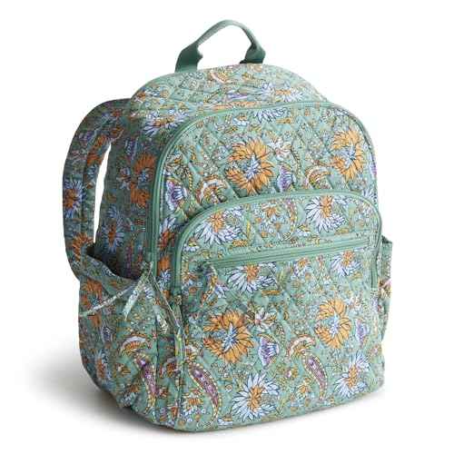 Vera Bradley Premium Cotton Bancroft Backpack, Gemstone Paisley