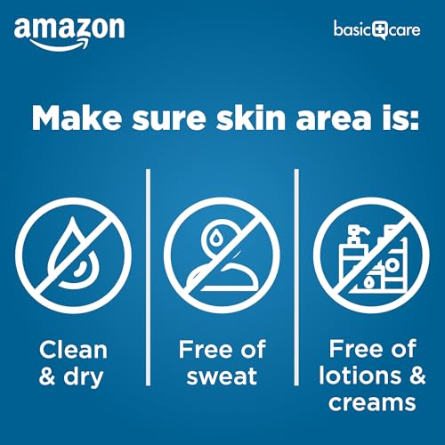 Amazon Basic Care Waterproof Clear Adhesive Bandages, First Aid and Wound Care Supplies, Assorted Sizes, 100 Count
