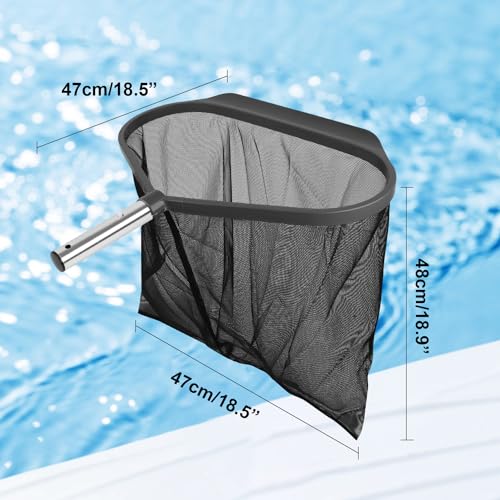 Carbon Fiber Pool Pole with Heavy Duty Pool Net Skimmer