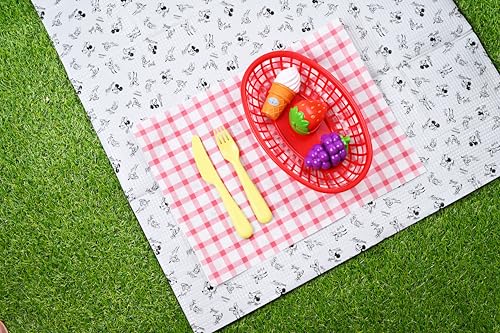 MENBLY Kawaii Picnic Mat - Waterproof Foldable Outdoor Blanket, Large Picnic Blankets for Camping, Hiking, & Travel, Grass...