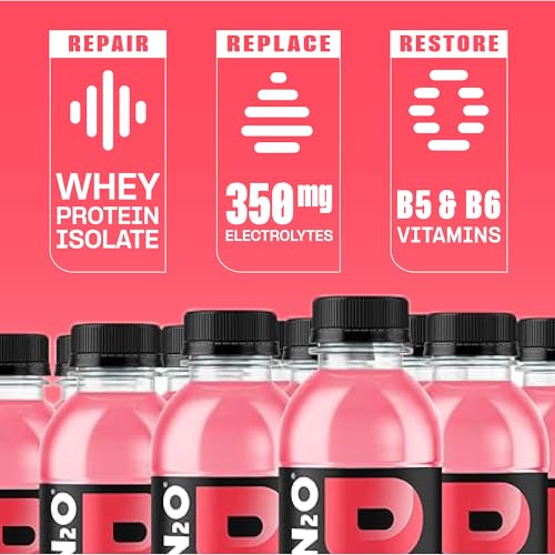 Protein2o Hydration Drink - 2-in-1 Liquid Clear Whey Protein Isolate and Electrolyte Drink - 20g Protein, Vitamins B5, B6...