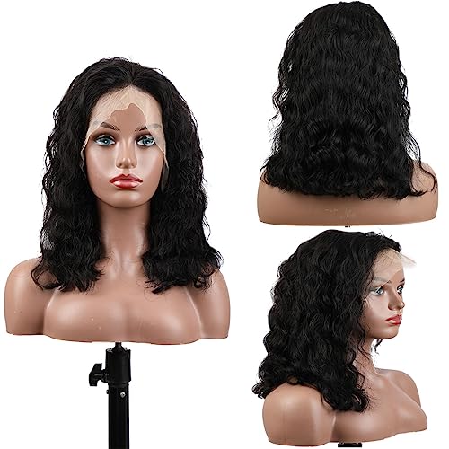 LICHANG Wear And Go Body Wave Bob Wig Human Hair 13x4 HD Lace Front Wigs Glueless Pre Plucked with Baby Hair 180% Density Short Bob Wigs for Black Women (16 Inch, Natural Color)