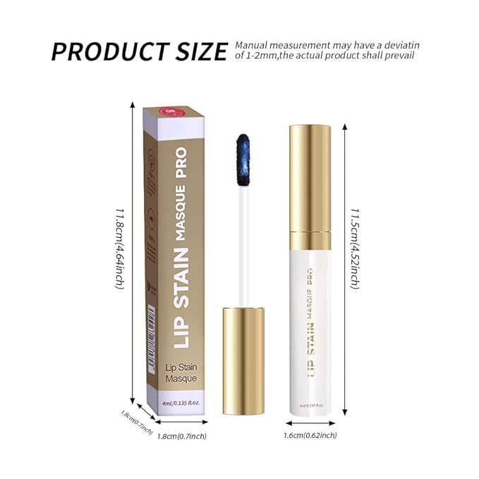 Lip Liner - Peel Off Lip Stain | Long Lasting Matte Lip Tattoo | Transfer Proof, Hydrating Formula with Hyaluronic Acid & Vitamin E | Vegan & Cruelty-Free | for All Skin Types(8#vibrant pink)