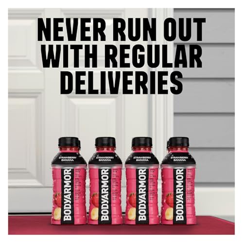 BODYARMOR Sports Drink, Strawberry Grape, Electrolyte Drink Hydration, 16 Fl Oz Bottles (12 Pack), Flavored Coconut Water ...