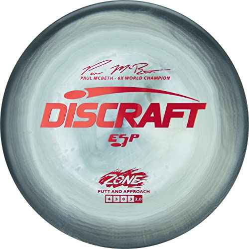Discraft ESP Zone Paul McBeth 6X Signature Series 173-174 Gram Putt and Approach Golf Disc