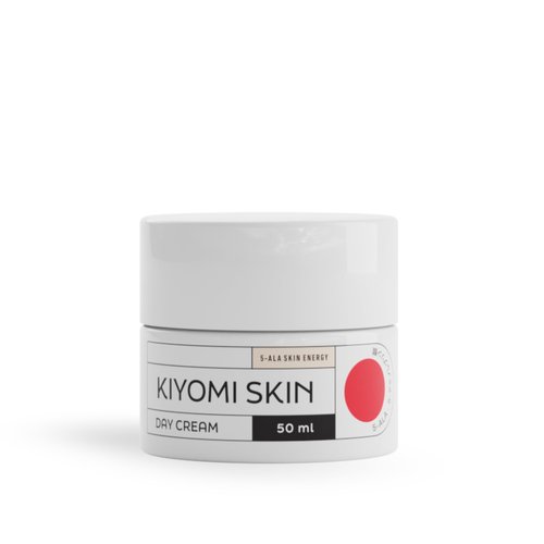 Kiyomi Skin Day Cream - Daily Facial Cream with 5-ALA, Hyaluronic Acid, Cucumber, Squalane, Beta-Glucan - All Day Face Moisturizer for Fine Lines and Radiant Skin - Made in Germany - 1.7 Fl Oz