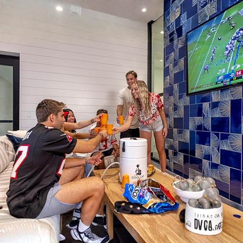 CoolCat 2-Gallon Electric Cooler Beverage Dispenser | Battery-Powered & Rechargeable Insulated Drink Dispenser with 24-Hou...