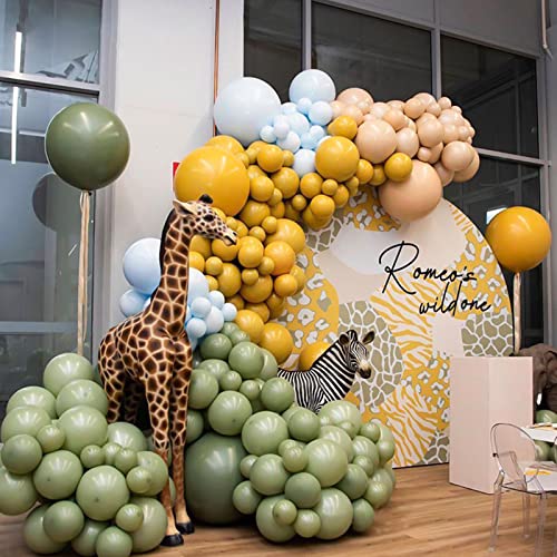 Latex Balloons, 100-Pack Different Sizes 18 12 10 5 Inch Party Balloon Garland Kit (Sage Green)