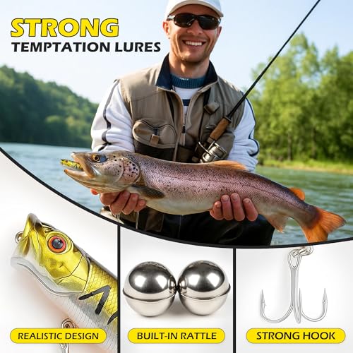 Fishing Advent Calendar 2025, 24 Days of Christmas Countdown Calendar with Lures Set, Birthday Gifts for Adult, Men, Teen ...
