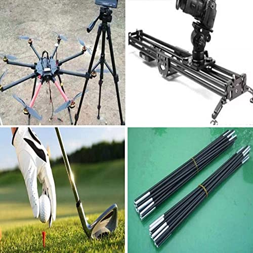 Fielect 1mm Carbon Fiber Rod for RC Airplane Matte Pole Length 400mm 15.7 inch 10pcs