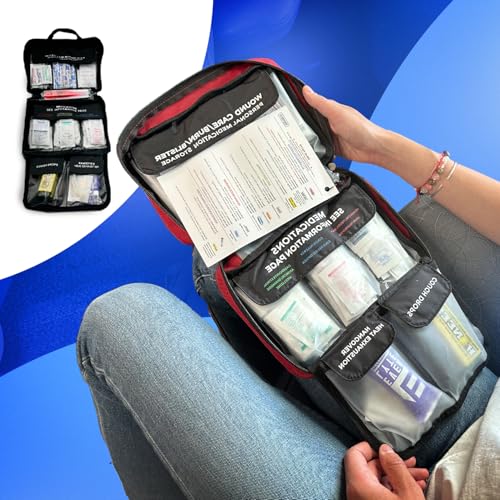 DormDoc College First Aid Kit – Compact Emergency Medical Kit for Dorm Rooms, School, Sports – with Bandages, OTC Medicine...
