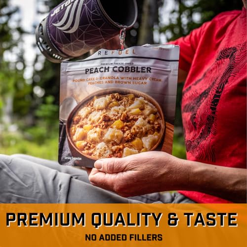 Peak Refuel Cobbler | Protein | Calories | 100% Real Ingredients | Premium Freeze Dried Backpacking & Camping Food | 2 Ser...
