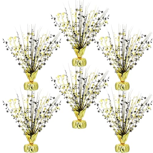 Crowye 6 Pcs Metallic Foil Spray Centerpiece Party Star Fall Table Decoration Valentine's Day New Year 2026 Table Decor fo...