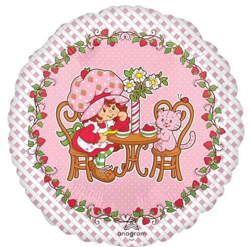 Anagram Birthday Party Supplies Strawberry Girl Shortcake Jumbo Shape Balloon Bouquet Decorations