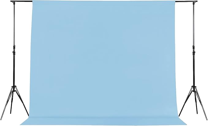 Joccun 5X7FT Light Blue Backdrop Background for Photography,Polyester Backdrop Curtain Background Screen for Photography,P...