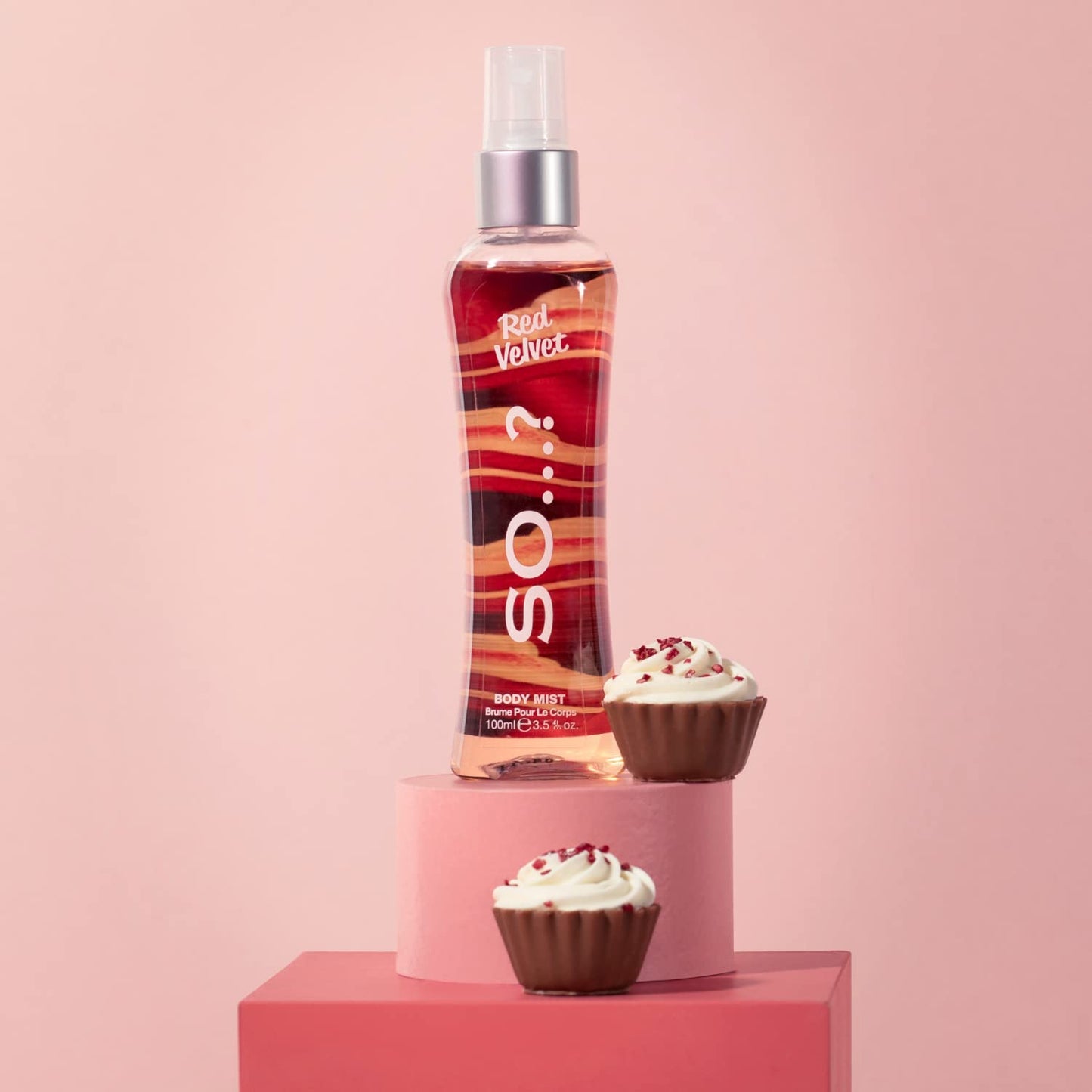 So…? Red Velvet Body Mist - Fruity, Floral, Vanilla Perfume for Women - 6 Hour Wear Body Spray for Women - Cruelty Free - 3.5 oz