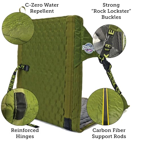 Crazy Creek HEX 2.0 Original Chair for Camping, Stadium Seating & More, Comfort on All Terrains, Adjustable Straps, Compac...