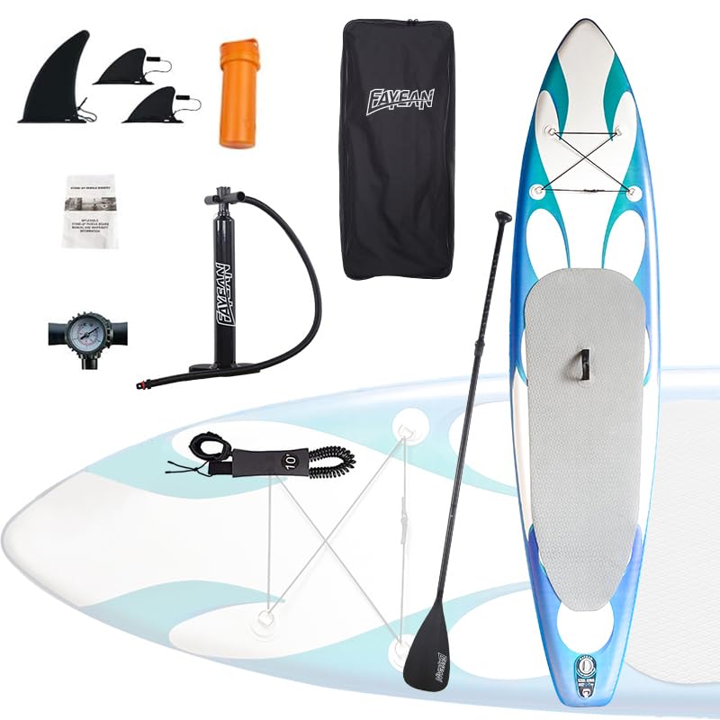 Inflatable Paddle Board,Extra Wide 10.6'/11' Stand Up Paddle Board with Sup Accessories,400lbs Capacity for Family with Sa...