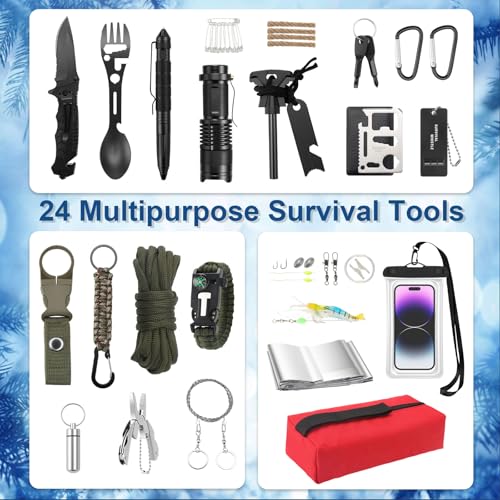 AWHETIE Survival Kit Advent Calendar 2025 Adult Teen,24 Days Christmas Countdown Advent Calendar for Men,Cool Gadgets 2025...