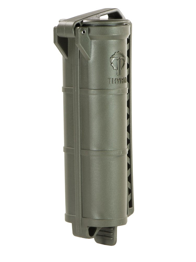 Thyrm Cellvault Xl Battery Storage (Olive Drab) Case For Aa, Aaa, Cr123, 18650 Batteries, Survival Gear, Made In Usa