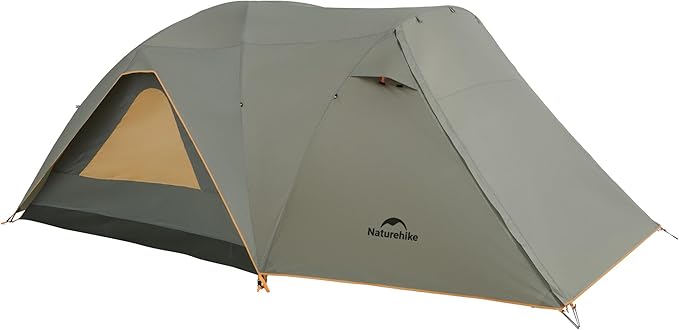 Naturehike KOTA 4/6/8 Person Camping Tent, Double Layer Waterproof 4 Person 6 Person 8 Person Tents for Camping, Large and...