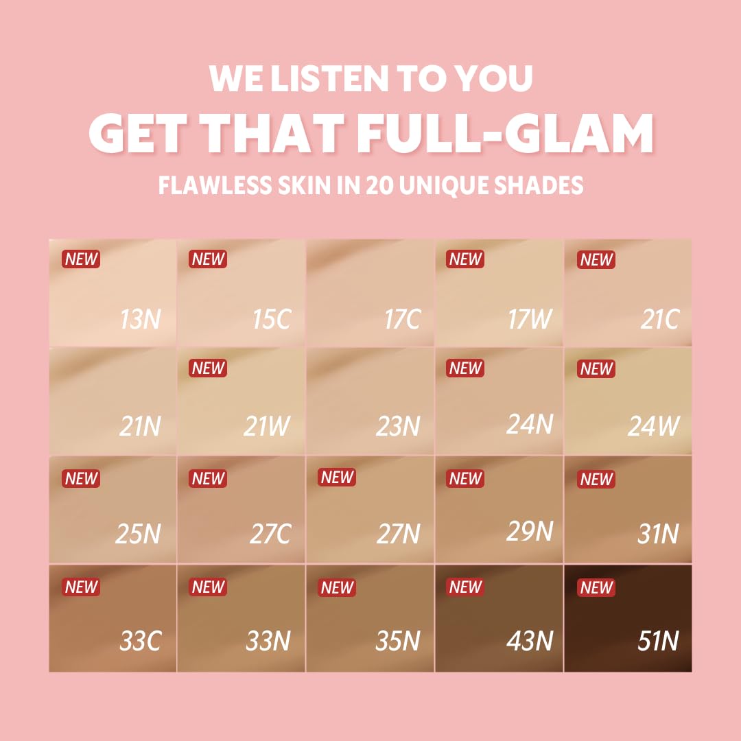 [*Mini Size*] TIRTIR All Cover Pink Cushion | Korean Cushion Foundation, (#25N Mocha, 0.15 Fl Oz)