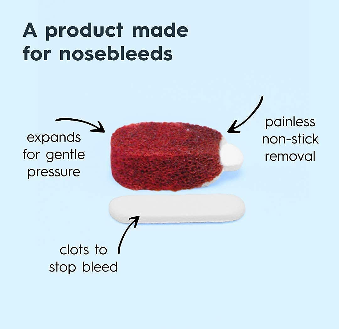 Nampons Nosebleed Stoppers - 6 Nose Bleed Plugs with Clotting Agent to Stop Nosebleeds Fast. Perfect First Aid Item Trusted by Doctors and Hospitals. Safe and Effective for Teens, Adults, Seniors