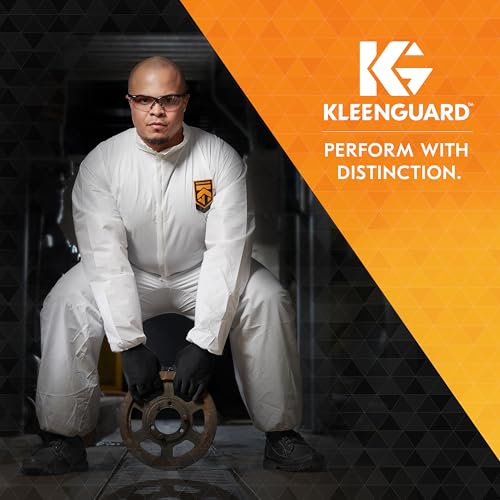 KleenGuard™ V30 Nemesis™ Safety Glasses (14481), Blue Lenses with Mirror coating, Black Frame, Unisex Eyewear for Men and ...