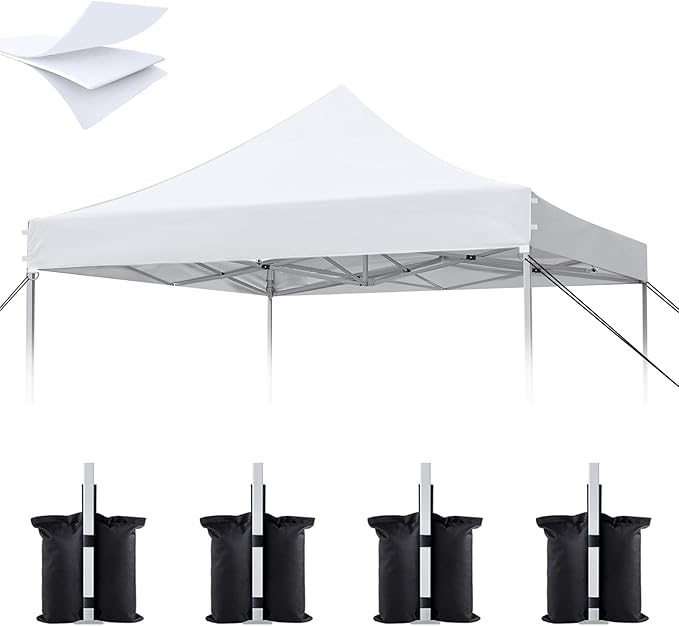 10x10 Canopy Replacement Top, 500D Heavy Duty Waterproof Canopy Replacement Top for Straight Leg Frame, Pop Up Canopy Tent...