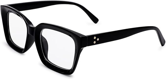 COASION Blue Light Blocking Eyeglasses Classic Thick Square Rim Frame Eyewear for Women Men